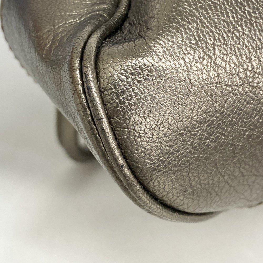Salvatore Ferragamo Shoulder Bag Gancini Leather Bronze Women's - Picture 6 of 10
